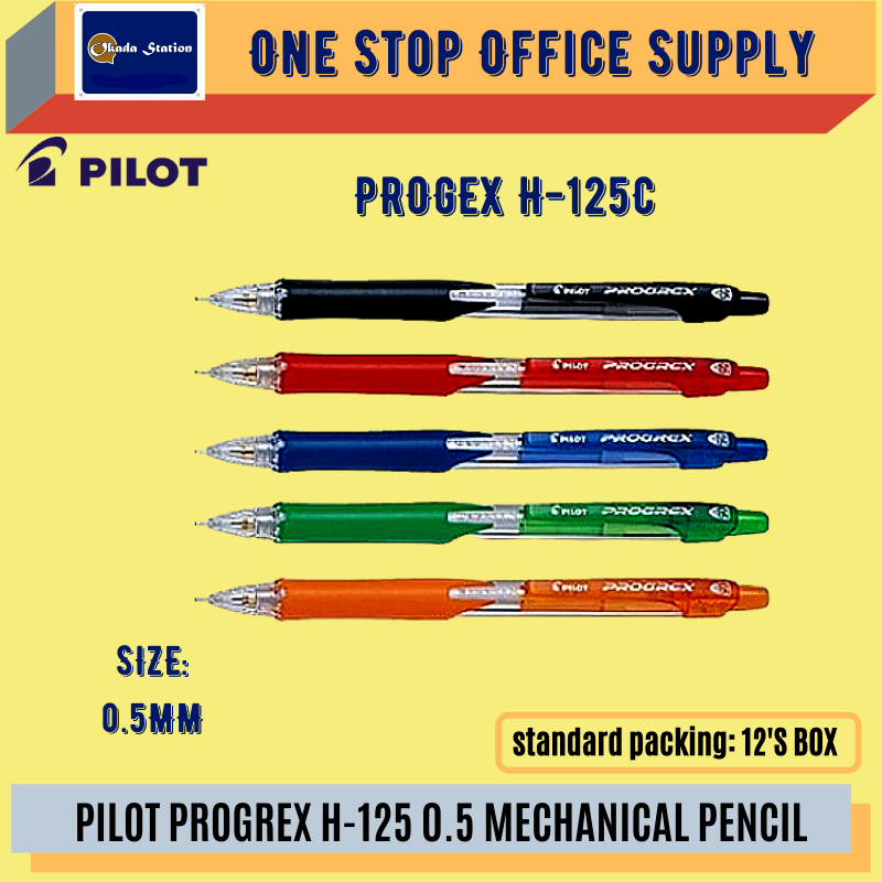 PILOT PROGREX H-125 0.5MM MACHANICAL PENCIL -VALUE PACK / Pilot / Progrex / H-125 / Machanical Pencil / 0.5mm / Pilot Machanical Pencil