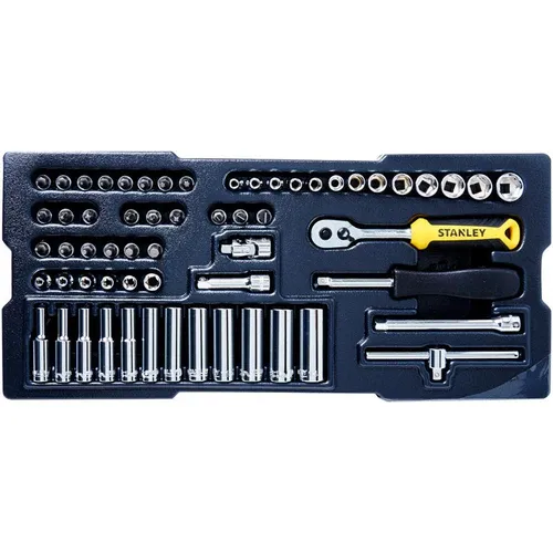Stanley 60PC 1/4" metric socket module