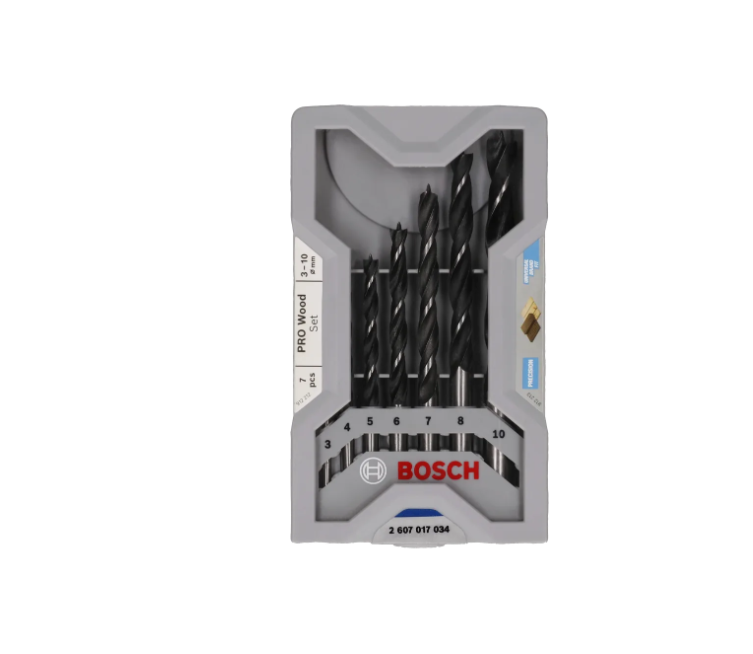 BOSCH PRO WOOD BRAD POINT DRILL BIT SET 7 PCS (2607017034)