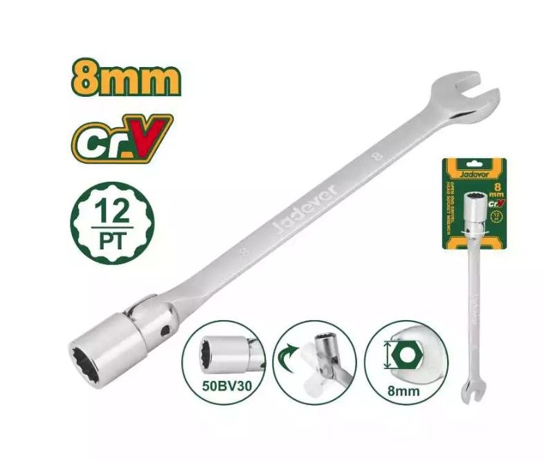 JADEVER OPEN END SWIVEL HEAD SOCKET SPANNER WRENCH