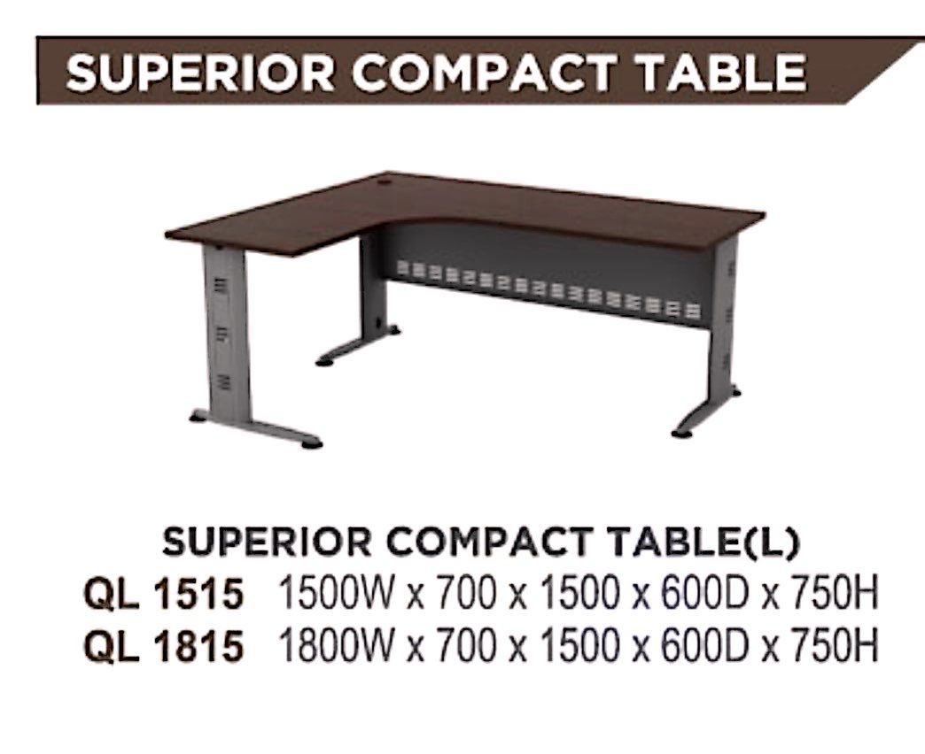 Q L-SHAPE TABLE (5’x5’)(6’x6’)+Mobile Pedestal