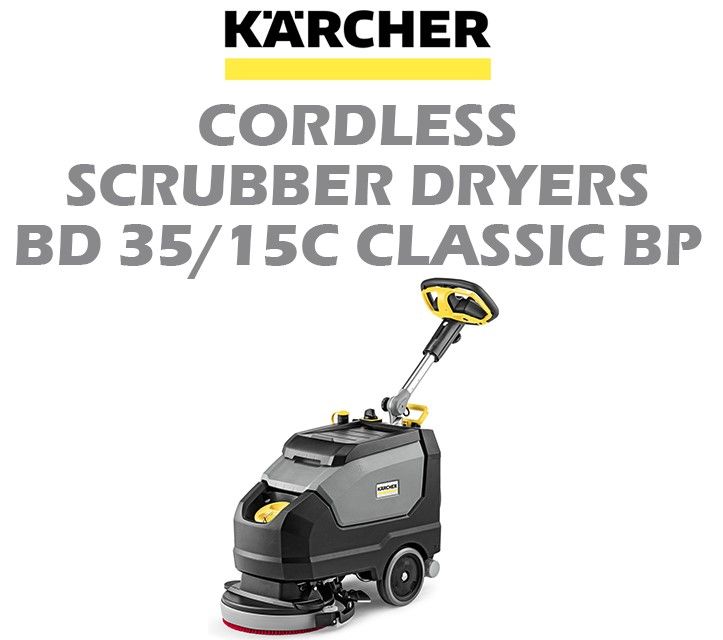 KARCHER CORDLESS SCRUBBER DRYERS BD35/15C CLASSIC BP PACK