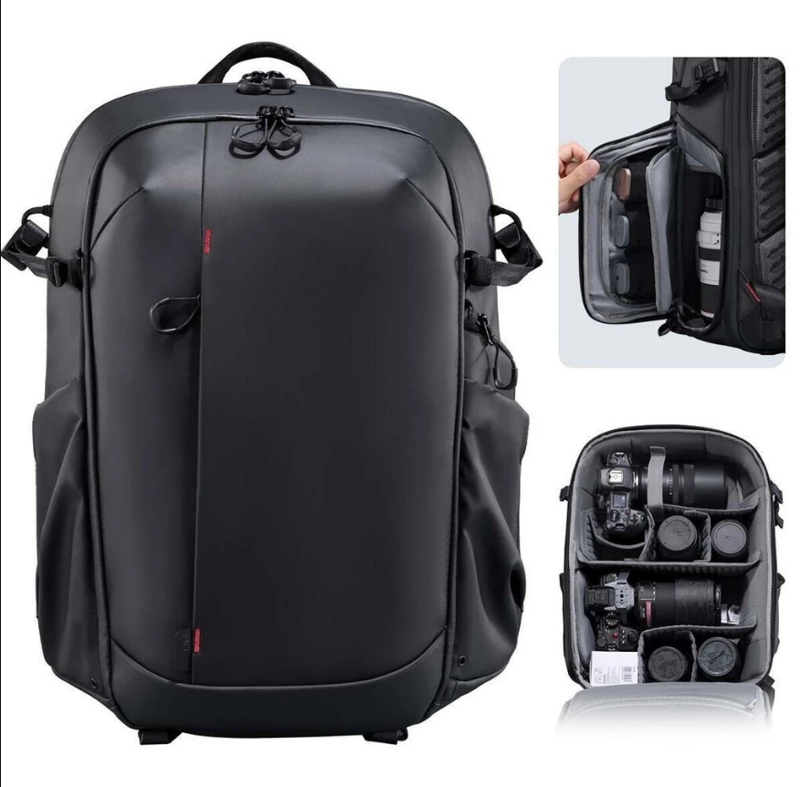 Ulanzi BP09 Camera Backpack 22L Large Capacity Waterproof Digital SLR Camera Photography Travel Bag Tripod Holder Outdoor Video