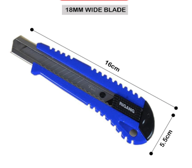 CUTTER KNIFE, WIDE BLADE, "RIGANG