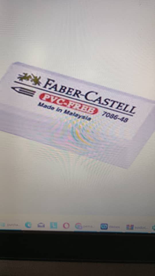 pemadam getah putih faber castell