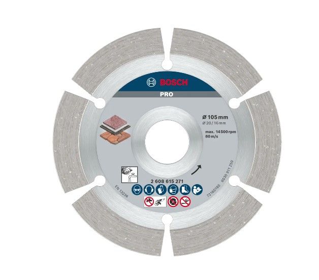 BOSCH PRO STONE DIAMOND DISC, 110 X 20/16 MM (2608615097)