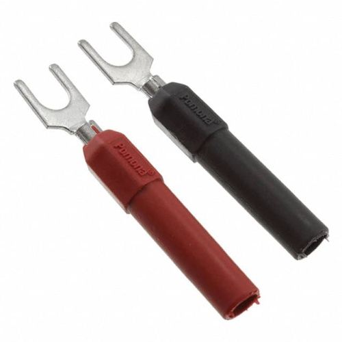 Fluke PJKPL 3777A-02 Bana Jack/spade Lug #8-10 Set (1blk, 1red)