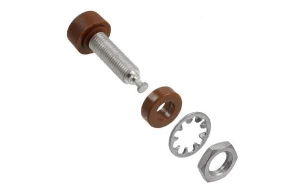 Fluke PJKPL 1581-1 B-jack, Tin Pl 10/pkg (brown)