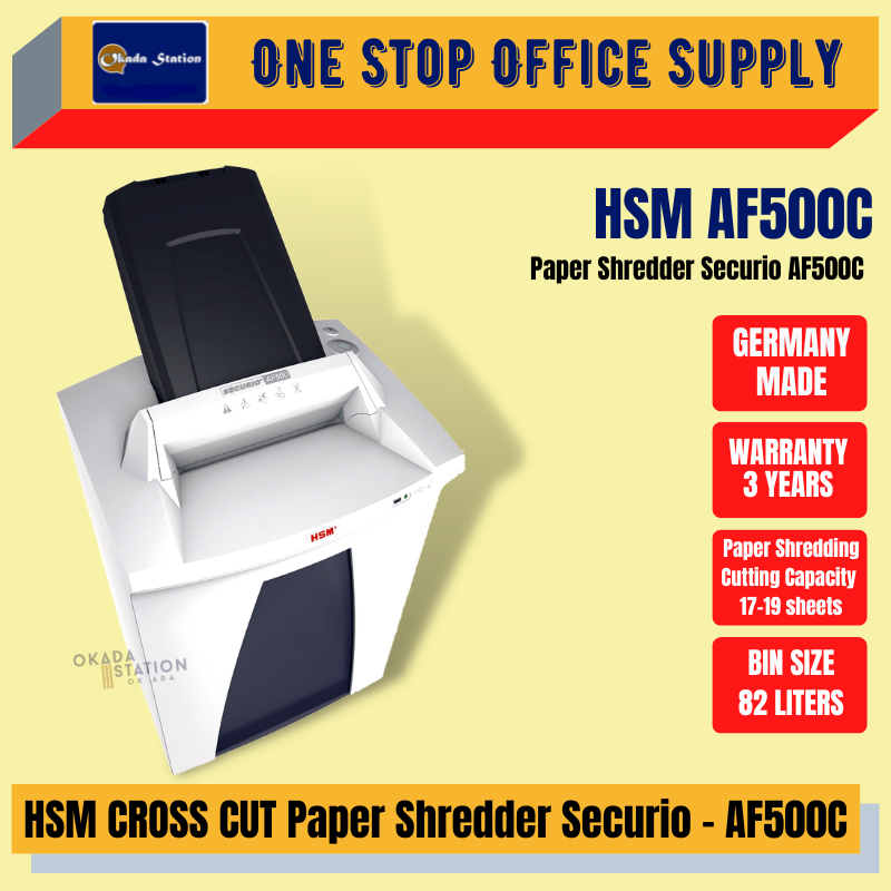 HSM Paper Shredder Securio AF500C / Paper Shredder / Cross Cut