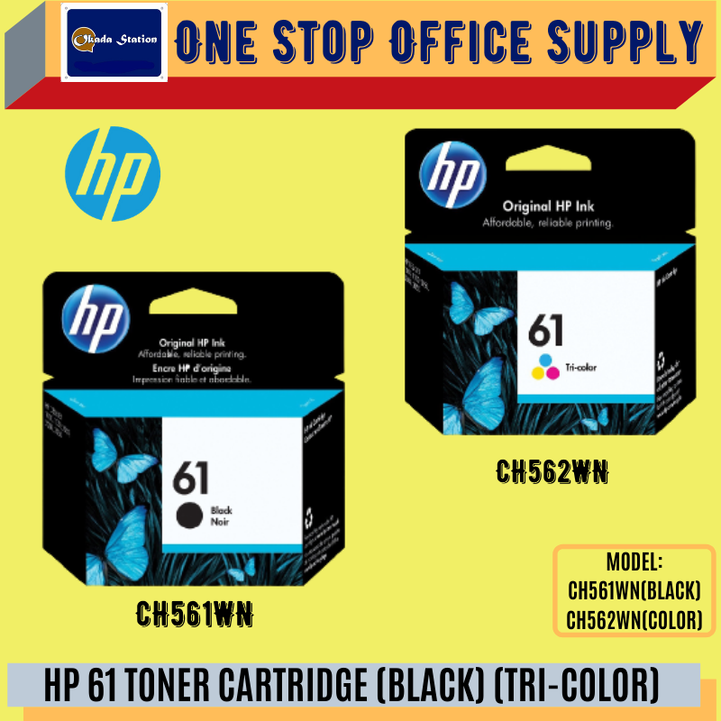 HP 61 TONER CARTRIDGE (BLACK) (TRI-COLOR) /HP /HP 61 /Toner Cartridge /Ink Cartridge /HP 61 Toner Cartridge /Tri-color Toner Cartridge /Black