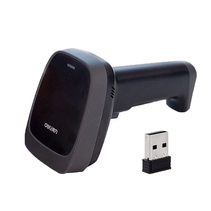 Deli Handheld USB / 2.4Ghz Wireless Barcode Scanner 1D Barcode Reader