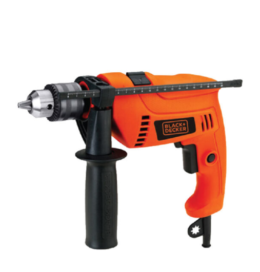 Black & Decker 550W 10mm VSR Hammer Drill with Kitbox & Accessories