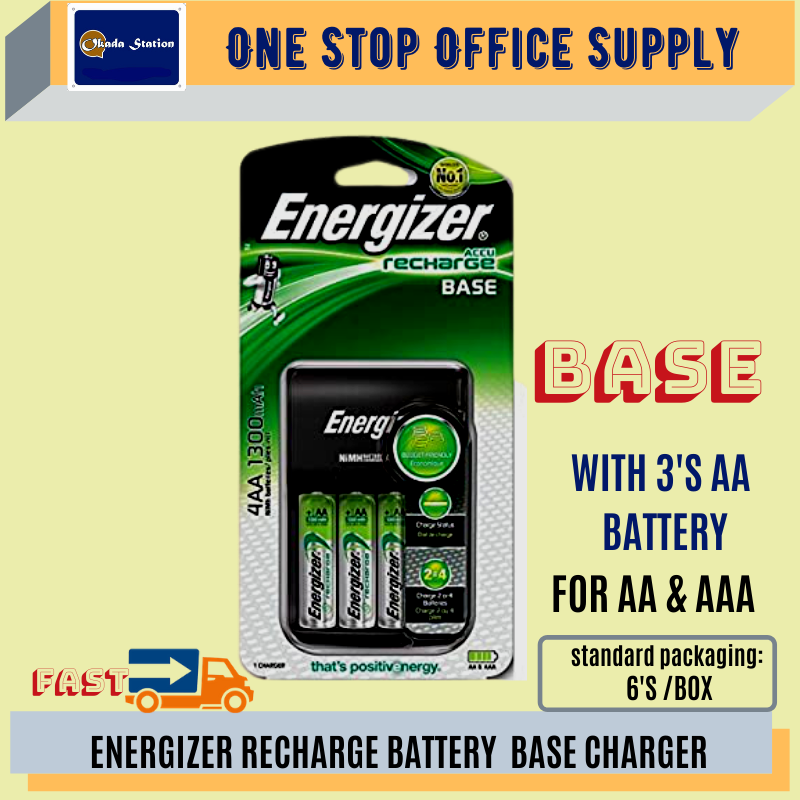 ENERGIZER CHARGES / MODEL BASE / CHVC5USB / FOR AA & AAA BATTERY / WITH 4 PCS AA BATTERY / BATTERY CHARGES / AA BATTERY CHARGES / AAA BATTERY CHARGES / RECHARGEABLE BATTERY CHARGES