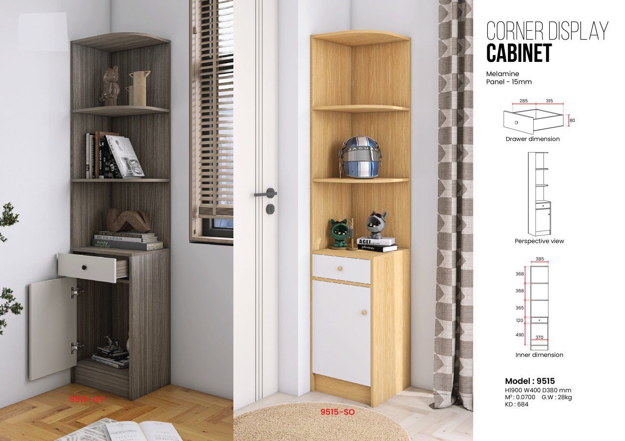 - Corner Display Cabinet