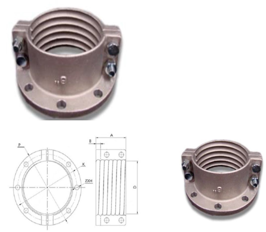 OEM Split Flange, Aluminium Split Flange 4”