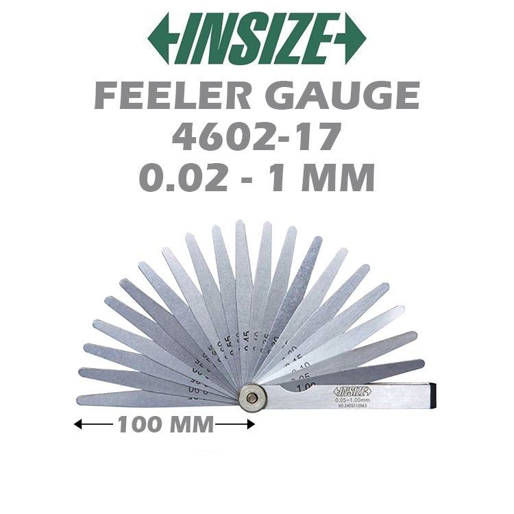 Insize Feeler Gauge Short (100mm) & Long (300mm)
