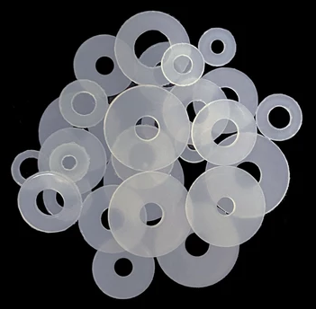 Clear Nylon Plain Washers Plastic Flat Washer Transparent Insulating Flat Washer Clear Plastic Gasket (20pcs)