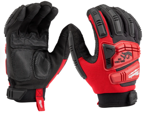 Milwaukee Impact Wrecking Work Gloves (Size: XL) 48-73-8553