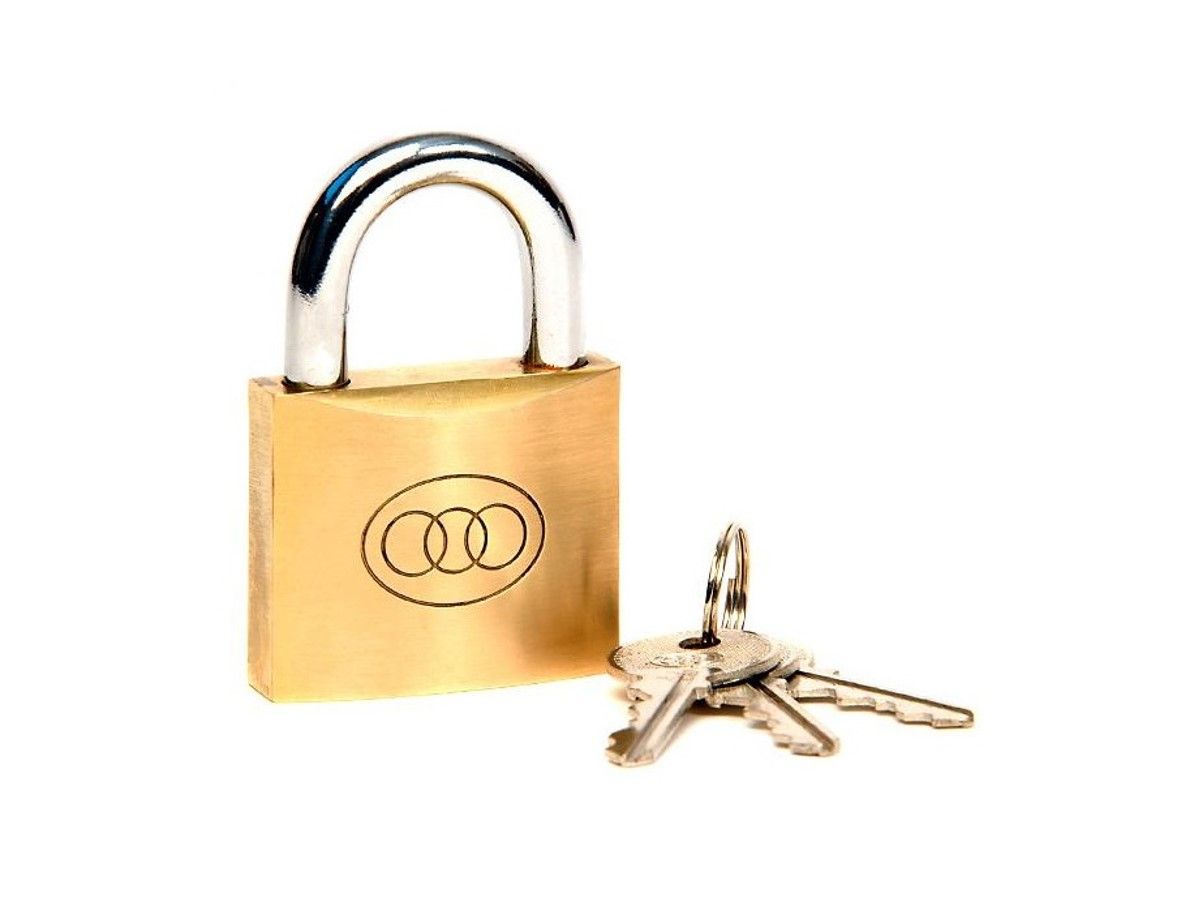 Tri-Circle Brass Padlock 20mm
