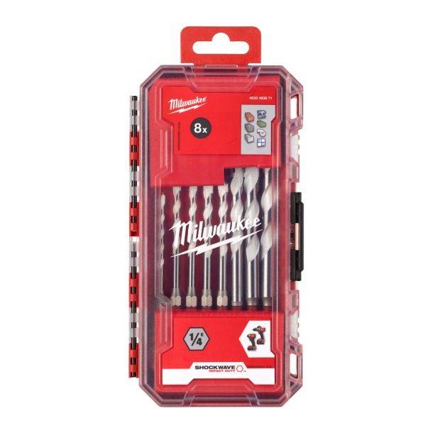 MILWAUKEE Multi Material Drill Bit Set (8pcs)