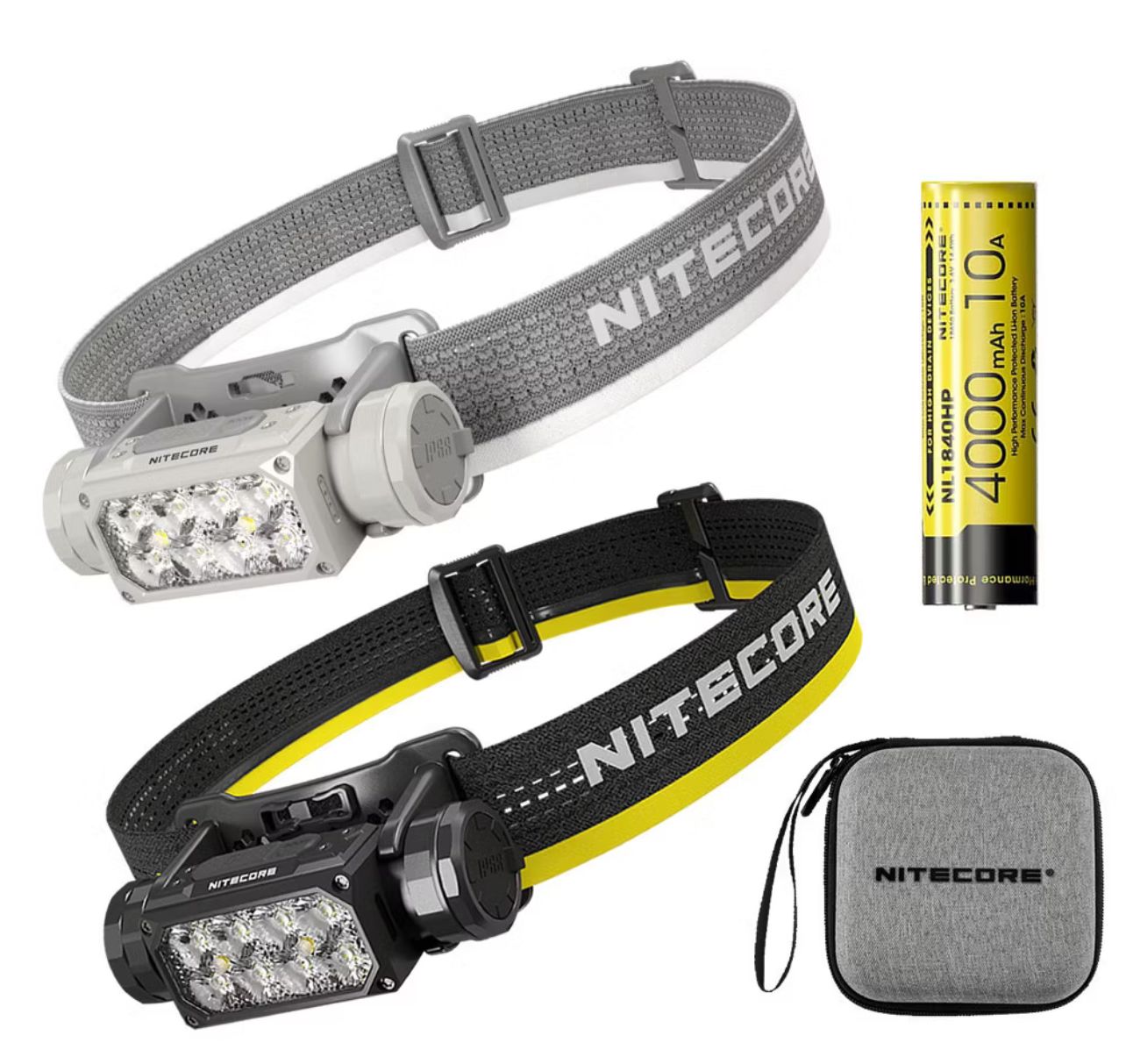 NITECORE HC65 UHE 2000 Lumens Headlamp LED Camping Hiking Headlight White Ligh + Red Light