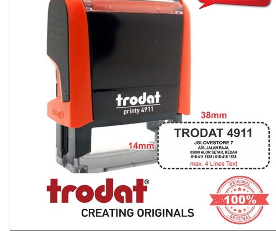 Trodat 4911 Selfink Rubberstamp