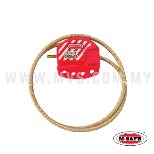 M-SAFE ADJUSTABLE CABLE LOCKOUT / HIGH TEMPERATURE RESISTANT LENGTH 1M / 1.8M MULTIPURPOSE CABLE LOTO