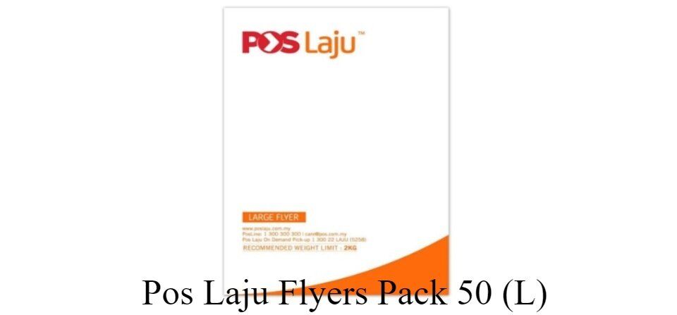 Pos Laju Flyers Pack 50 ( L )