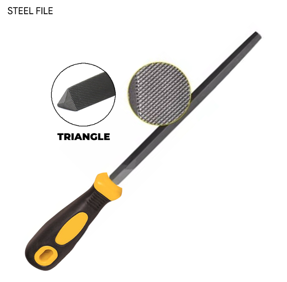 RANDOM STEEL FILE (TRIANGLE) RANDOM
