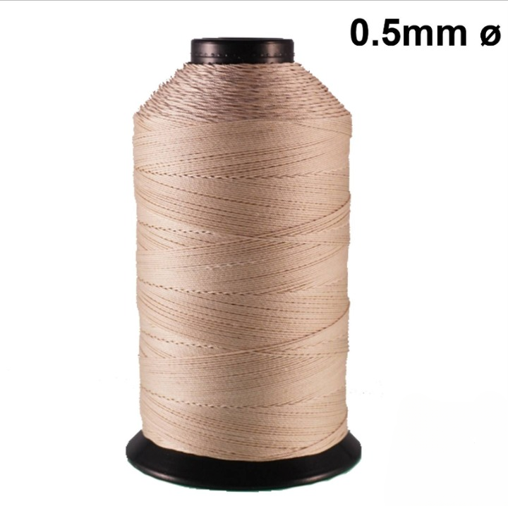 PTFE COATED SILICA THREAD 0.5MM GOLDEN BROWN HEAT RESISTANT FIBERGLASS SEWING THREAD 1KG