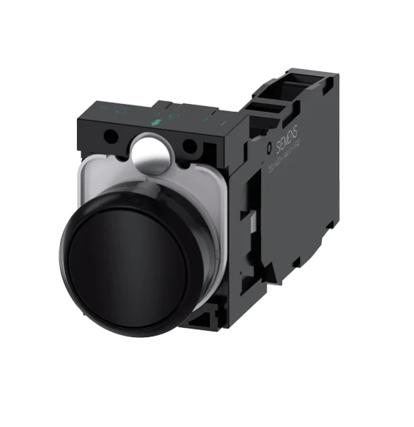 Siemens Black SIRIUS ACT Series Push Button Complete Unit, 3SU1100-0AB10-1FA0