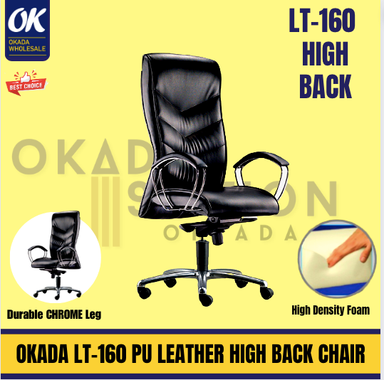 High Back Chair LT-160 LT-160 EXECUTIVE ERGONOMIC HIGH BACK CHAIR -PU LEATHER / Ergonomic Chair / High Back Chair / LT-160 / Office Chair