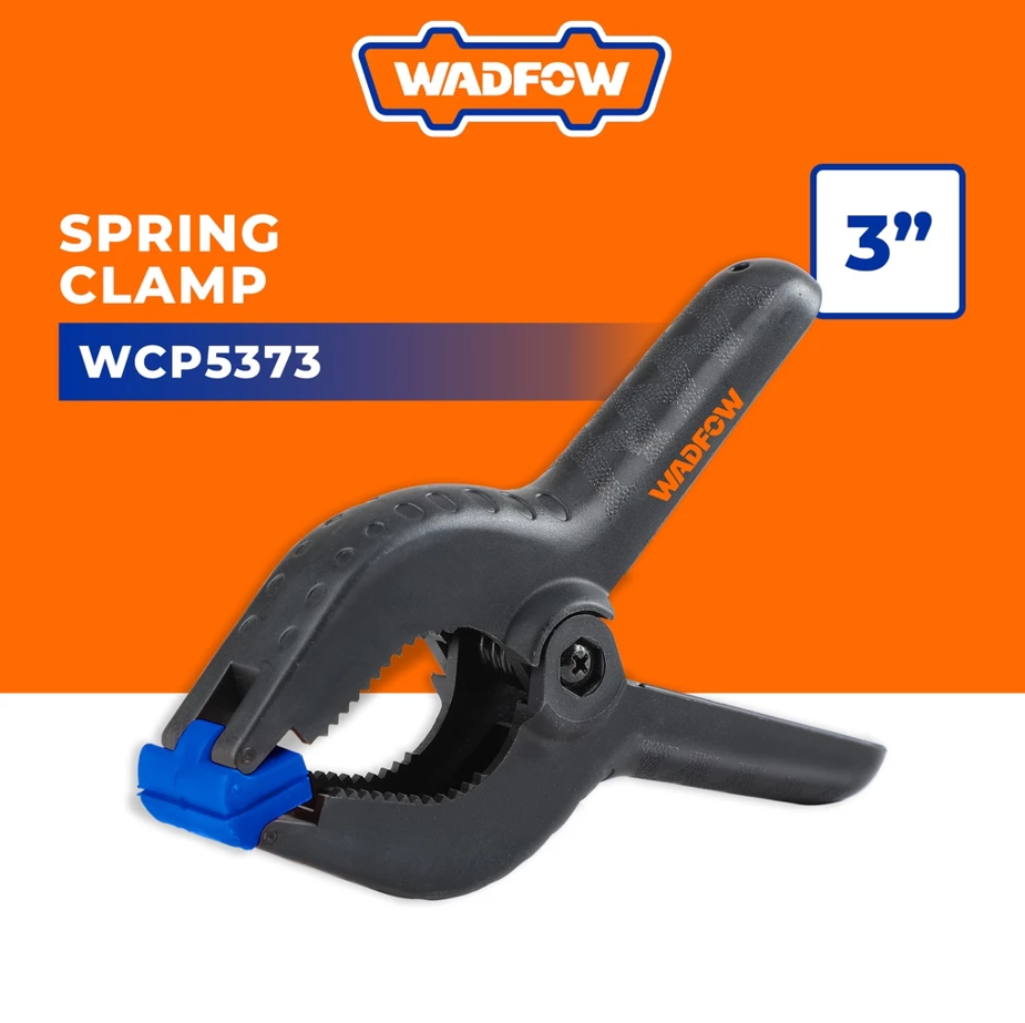 WADFOW SPRING CLAMP POLYETHYLENE PE JAW + FIBERGLASS BODY (3") (WCP5373)