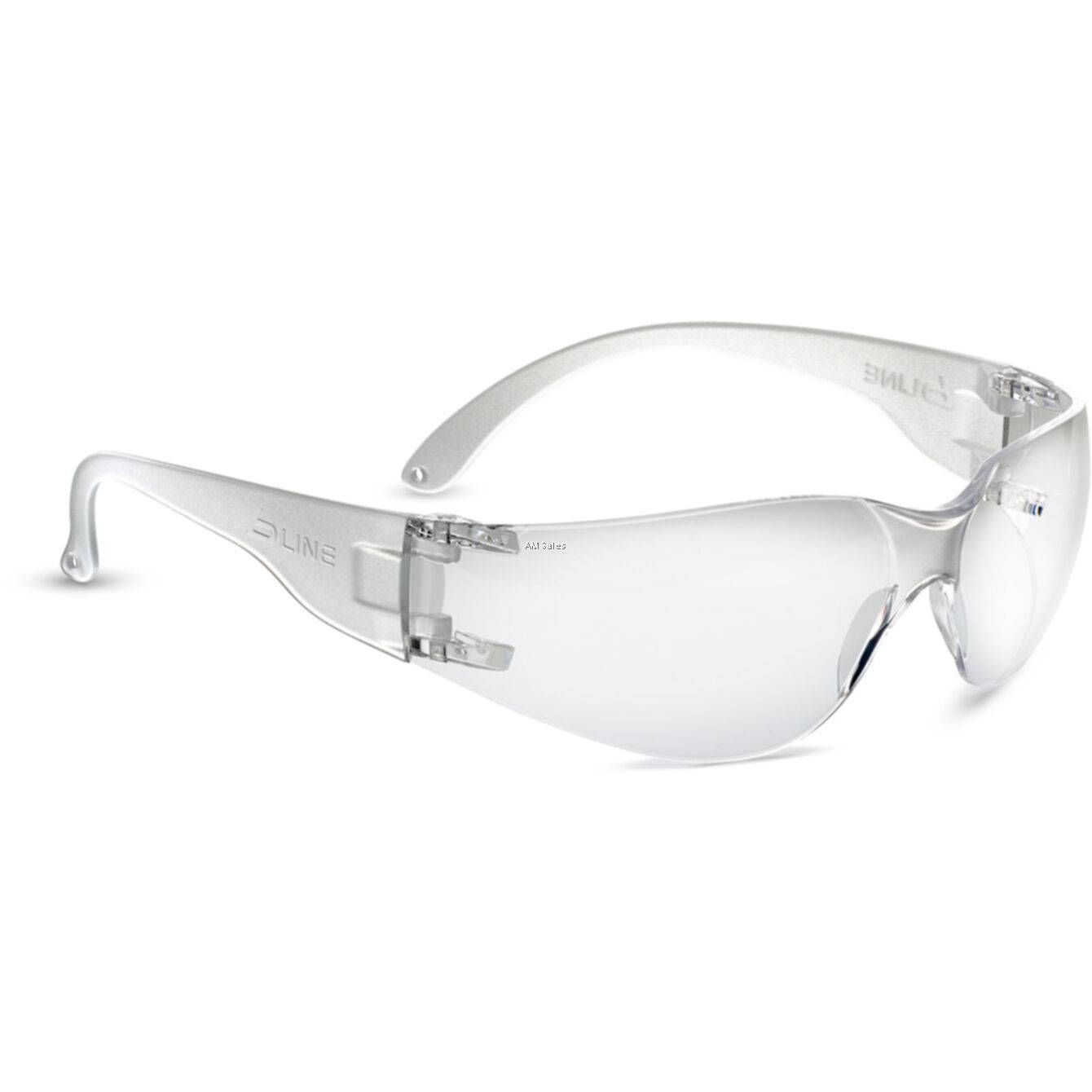BOLLE PSSBL30-010 BL30 B-Line Safety Spectacle Clear Anti-Scratch/Anti-Fog Len Blue Frame