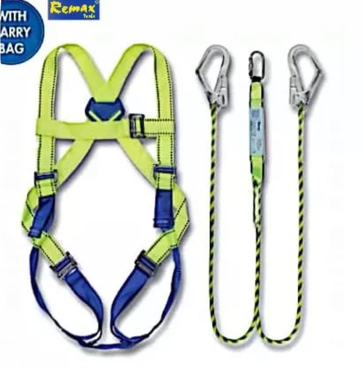 REMAX SAFETY HARNESS c/w Double Hooks Lanyard (free carry bag)