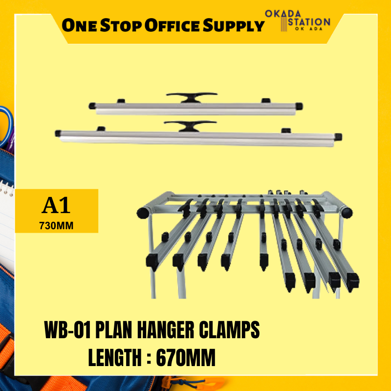 Plan WB-01 A1 PLAN HANGER CLAMPS - 730mm / PLAN HANGER / HANGER CLAMPS / PLAN CLAMPS / CLAMPS