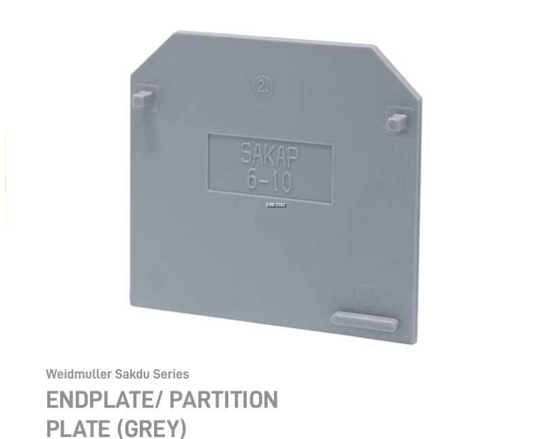 WEIDMULLER ENDPLATE/ PARTITION PLATE - GREY [20pcs]