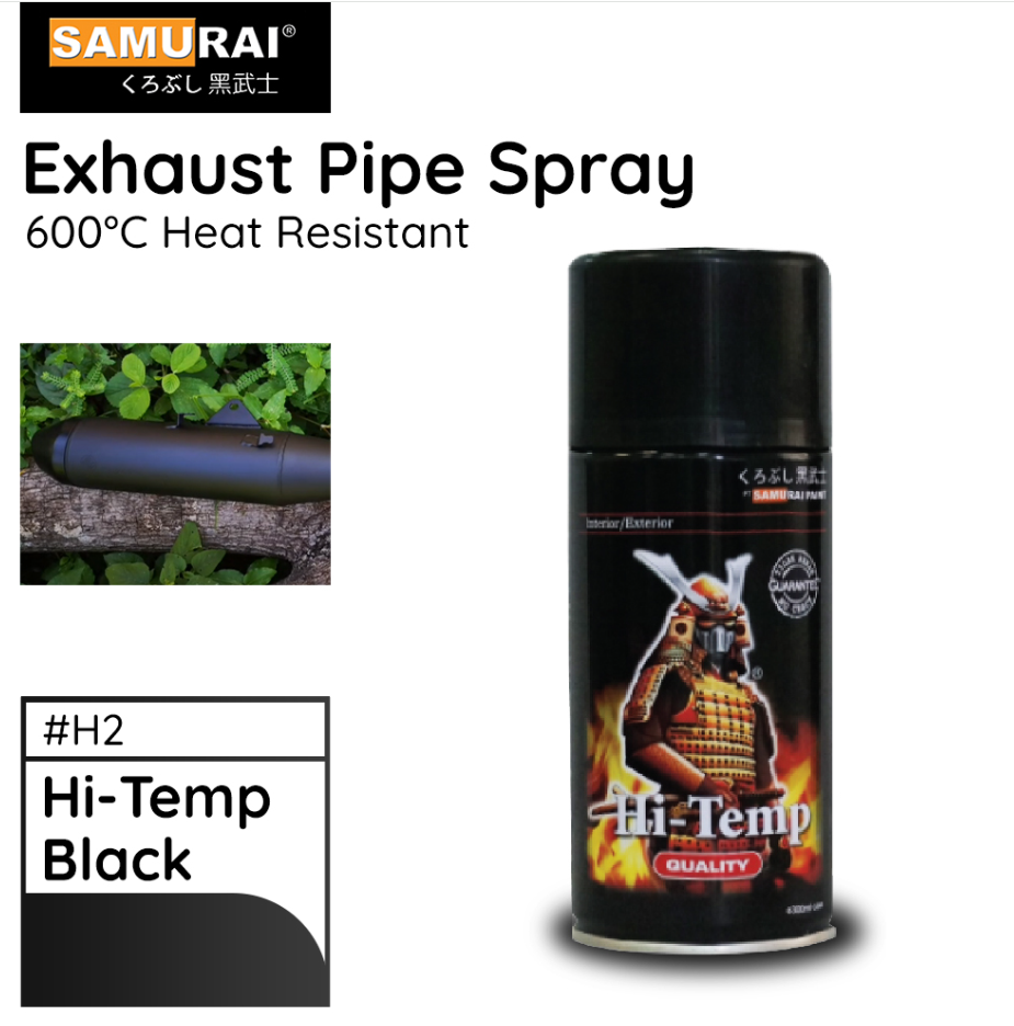 SAMURAI KUROBUSHI EXHAUST PIPE SPRAY PAINT (#H2*** HI-TEMP BLACK)