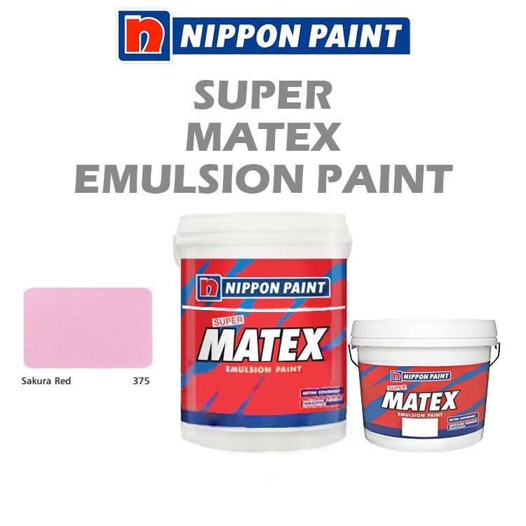NIPPON SUPER MATEX EMULSION PAINT - SAKURA RED 375