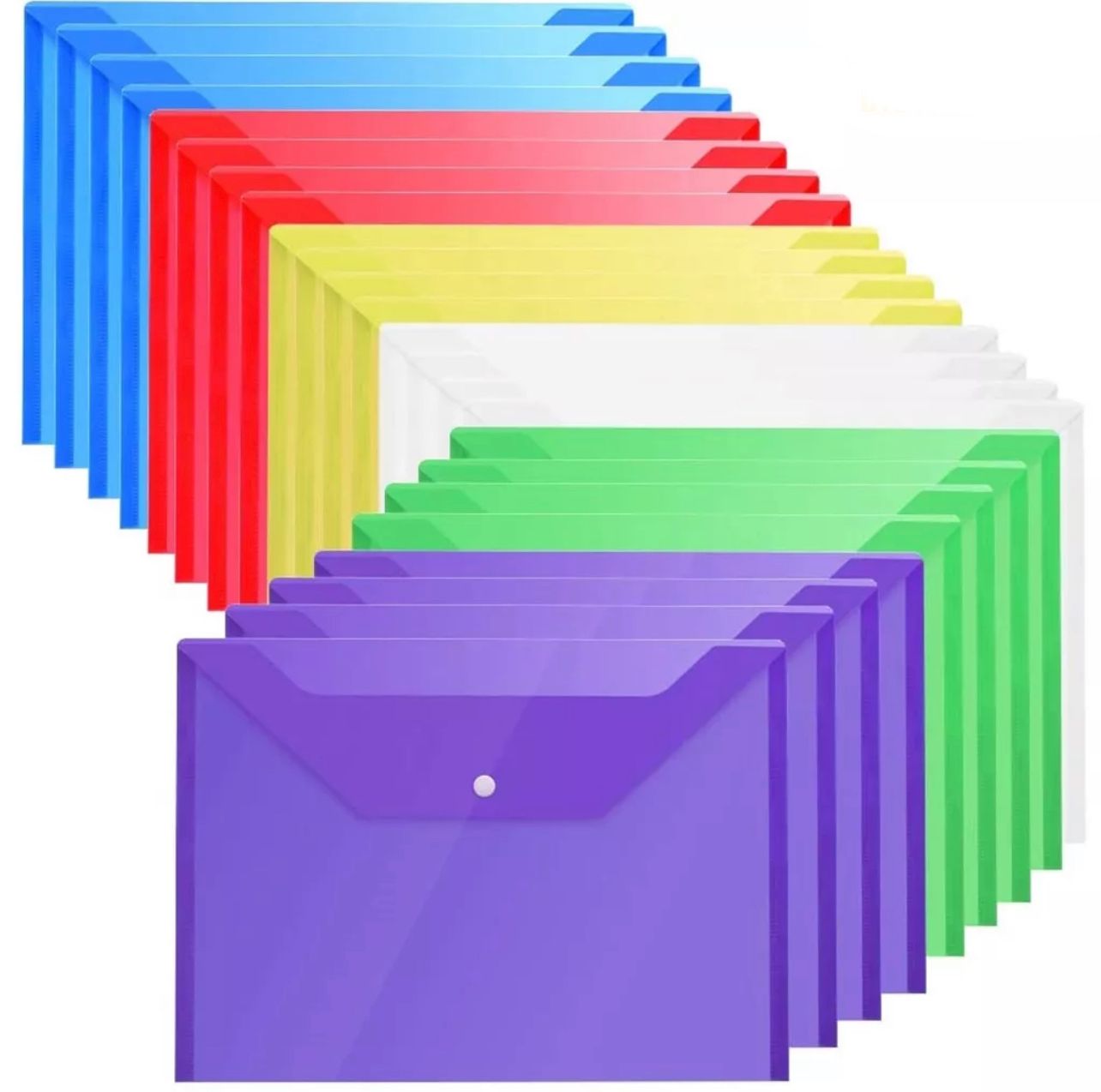 Binding Button File 209 A4 1pc 160micron 0.16mm Management Folder Paper Document Organizer Envelope Pocket Holder