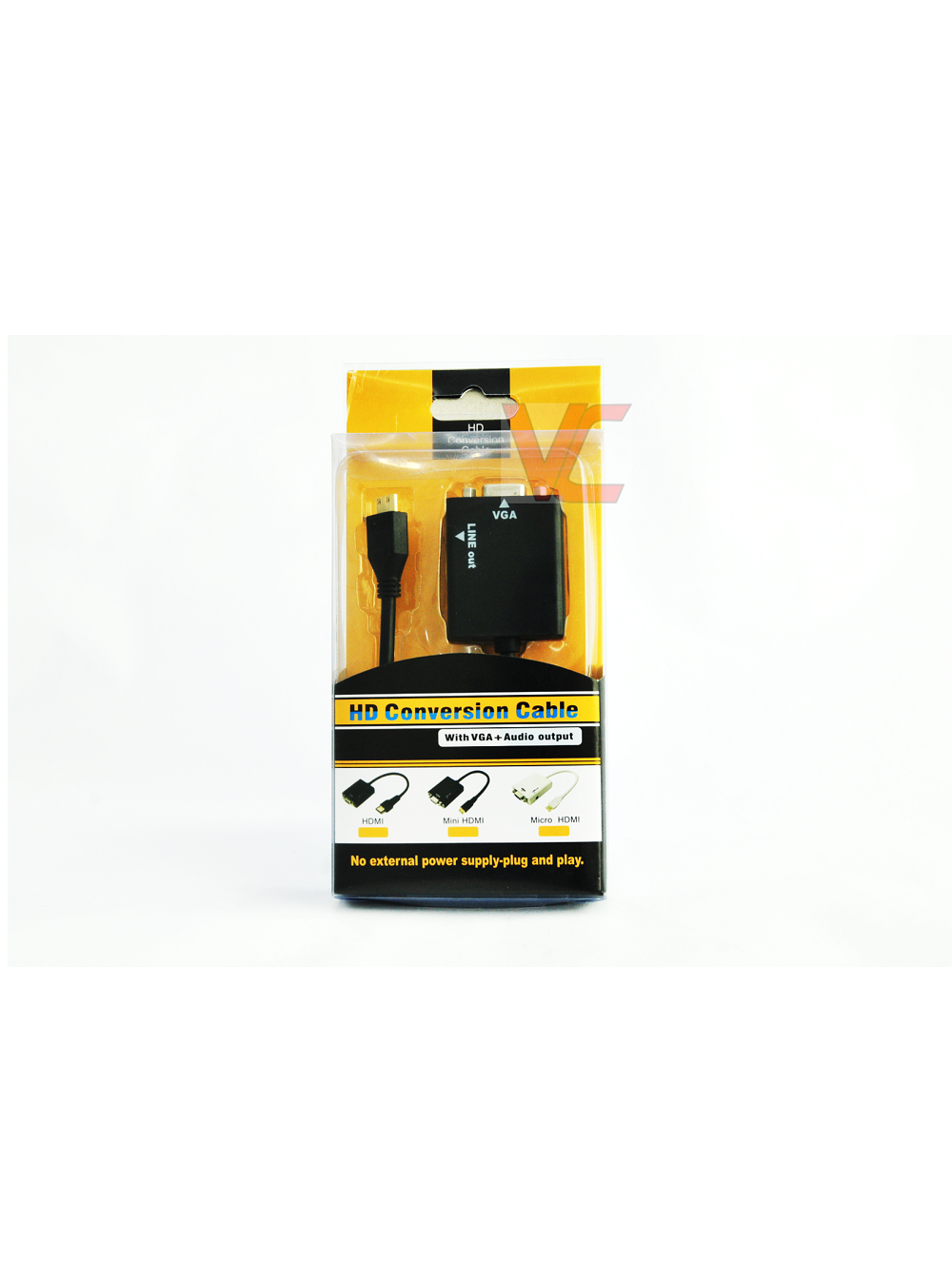 KAMEHA OCHA HDMI CABLE TO VGA WITH AUDIO ( CODE: CO089) - FREE DELIVERY SEMENANJUNG