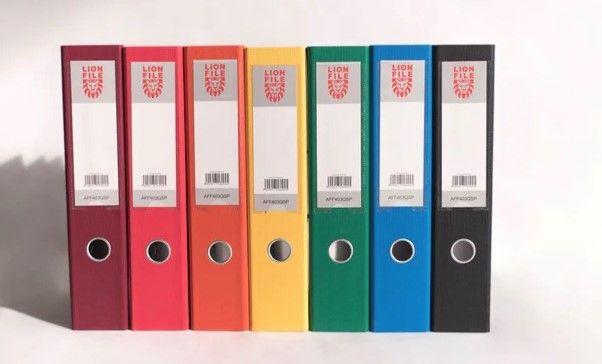 PREMIUM PP/PP COLOUR LION FILE LEVER ARCH FILE F4 - 3"
