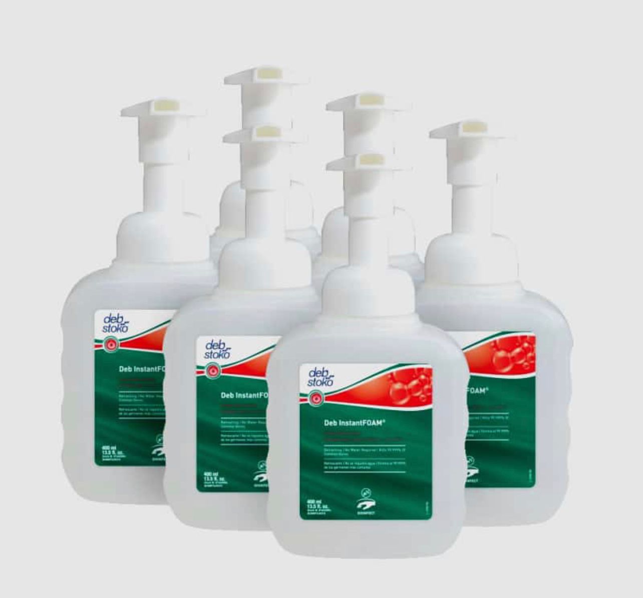 DEB Stoko Instant FOAM Alcohol-Based Foam Hand Sanitizer 400ml x Pump Bottle (Hospital Standard)