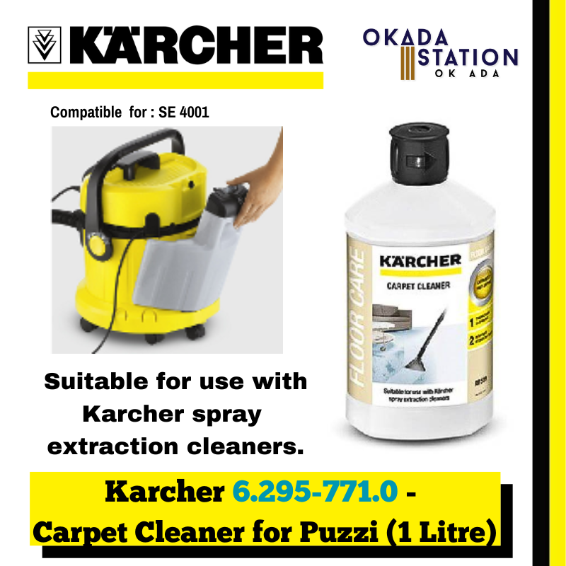 Karcher RM519 - Carpet Cleaner 1 Litre ( For SE 4001) / Carpet Liquid Cleaner / Carpet detergent / Detergent / 1 Litre