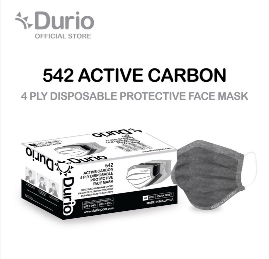 Durio Face Mask 4ply Made in Malaysia Durio 40pcs in 1 box