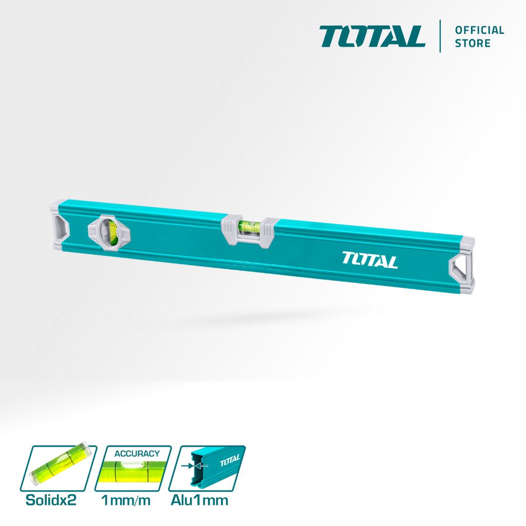 TOTAL SPIRIT LEVEL ALUMINIUM BODY (40CM/60CM) TMT24036/TMT26036