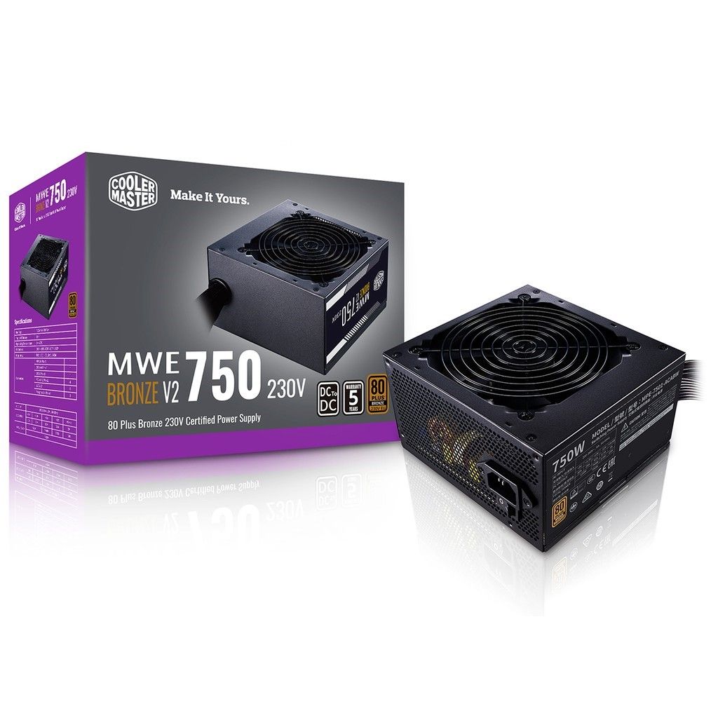 Cooler Master MWE BRONZE V2 Series 80+ Bronze Power Supply 750w