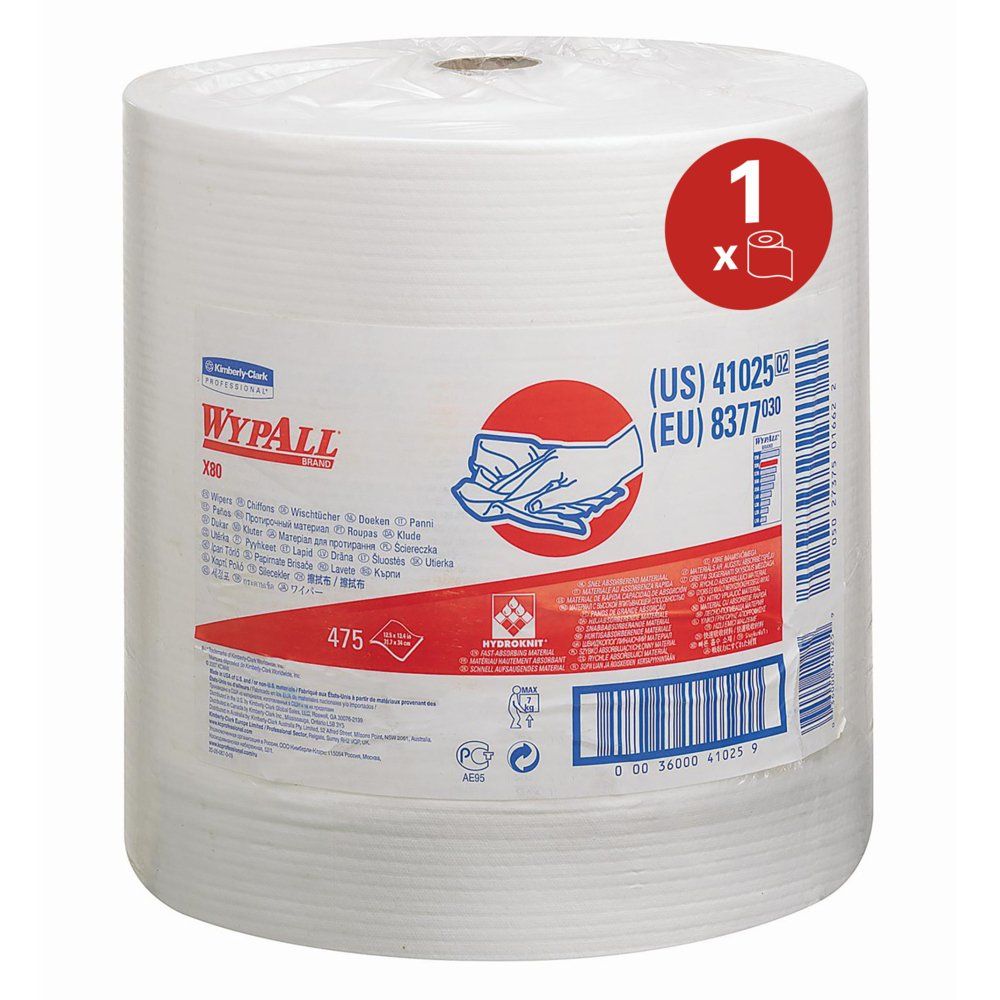 Kimberly Clark WypAll® X80 Cloths 8377