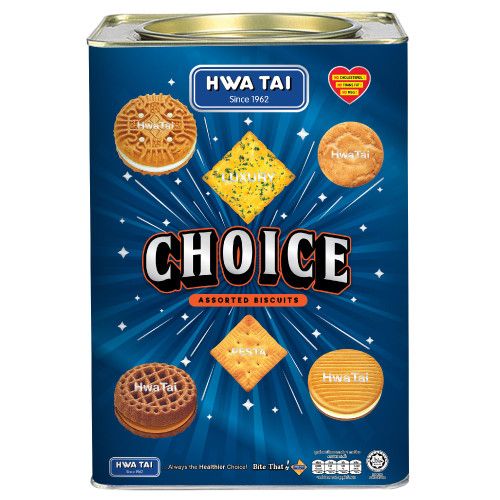 HWA TAI  CHOICE ASSORTED BISCUITS  TIN