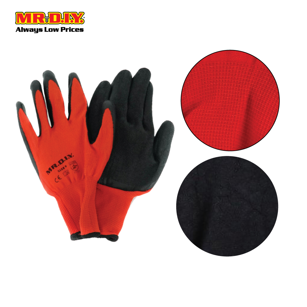(MR.DIY) Heavy-Duty Latex Glove (Size:9)